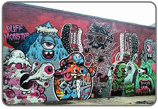 سازه های شهری - دیوار نگاره