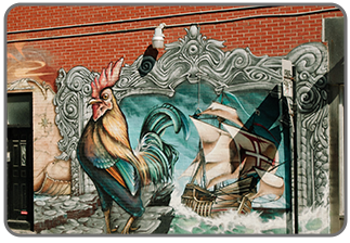 سازه های شهری - دیوار نگاره