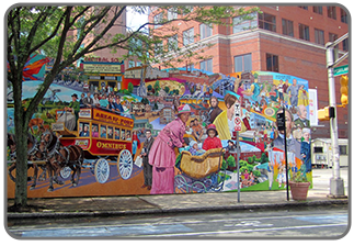 سازه های شهری - دیوار نگاره